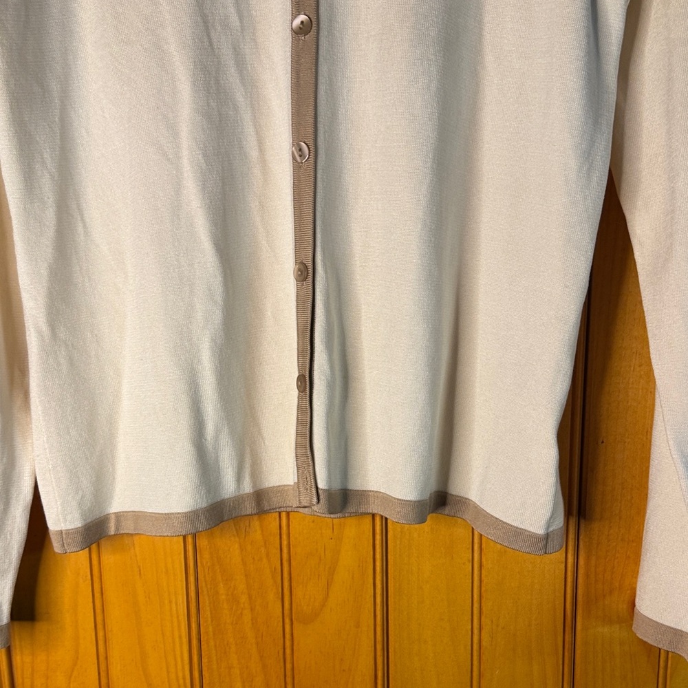 Pendleton Cream and Tan Button-Down Shirt - Picture 6 of 7
